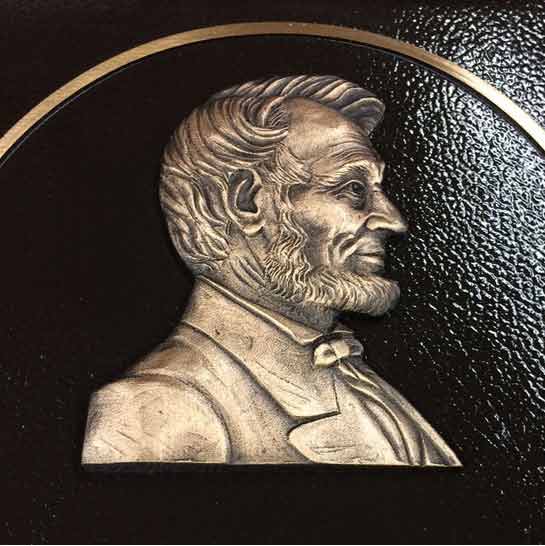 bas relief bronze plaque